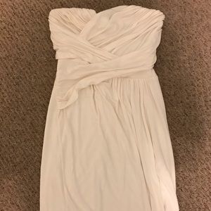 White Strapless Express Dress